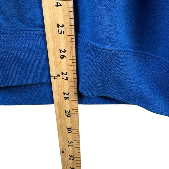 Vintage Morning Sun Snowflake‎ Rhinestone Winter Sweatshirt Blue L Womens - Picture 7 of 7